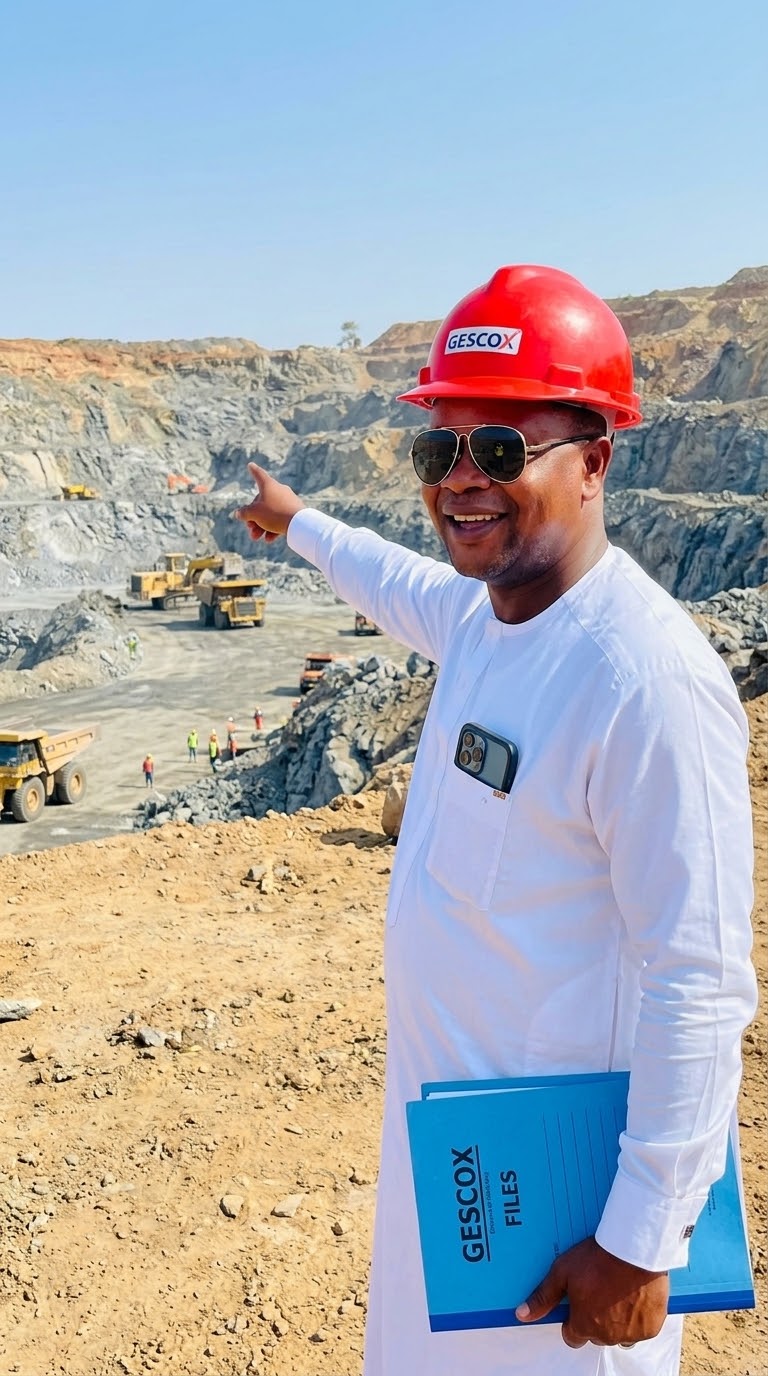GESCOX field personnel at a mineral site